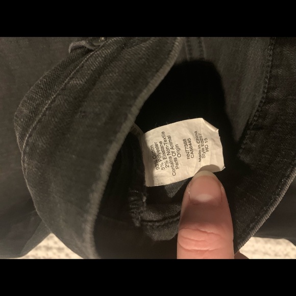 Madewell • high rise skinny black jeans • 27 - Picture 5 of 6